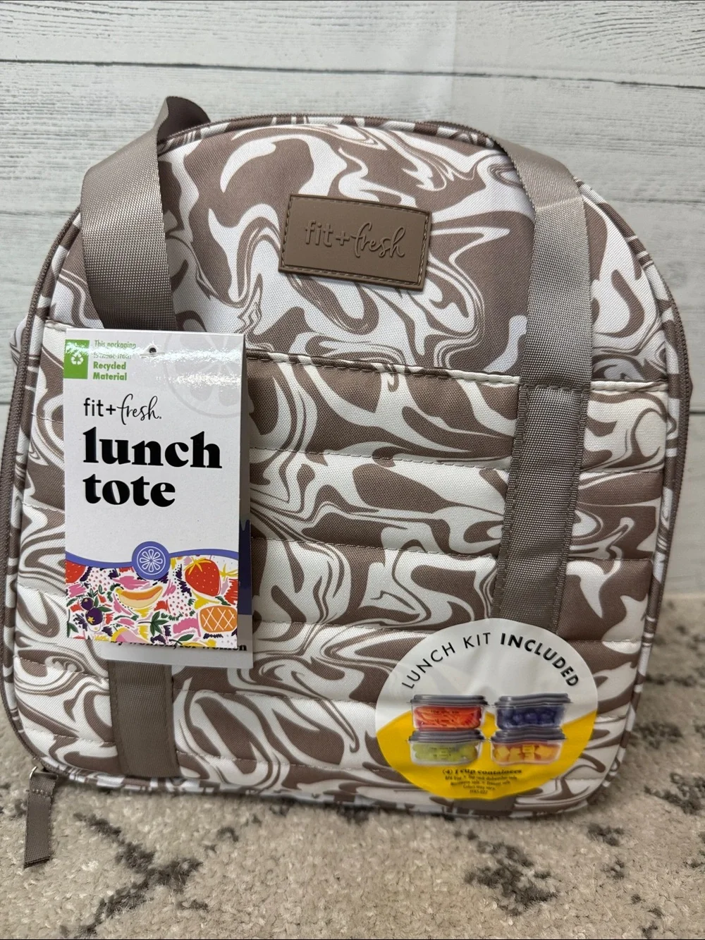 NWT Fit & Fresh Marina Insulated Lunch Kit/Tote